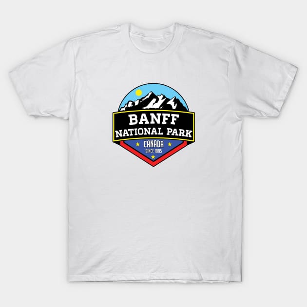 Banff National Park Canada Mountains Nature T-Shirt by heybert00